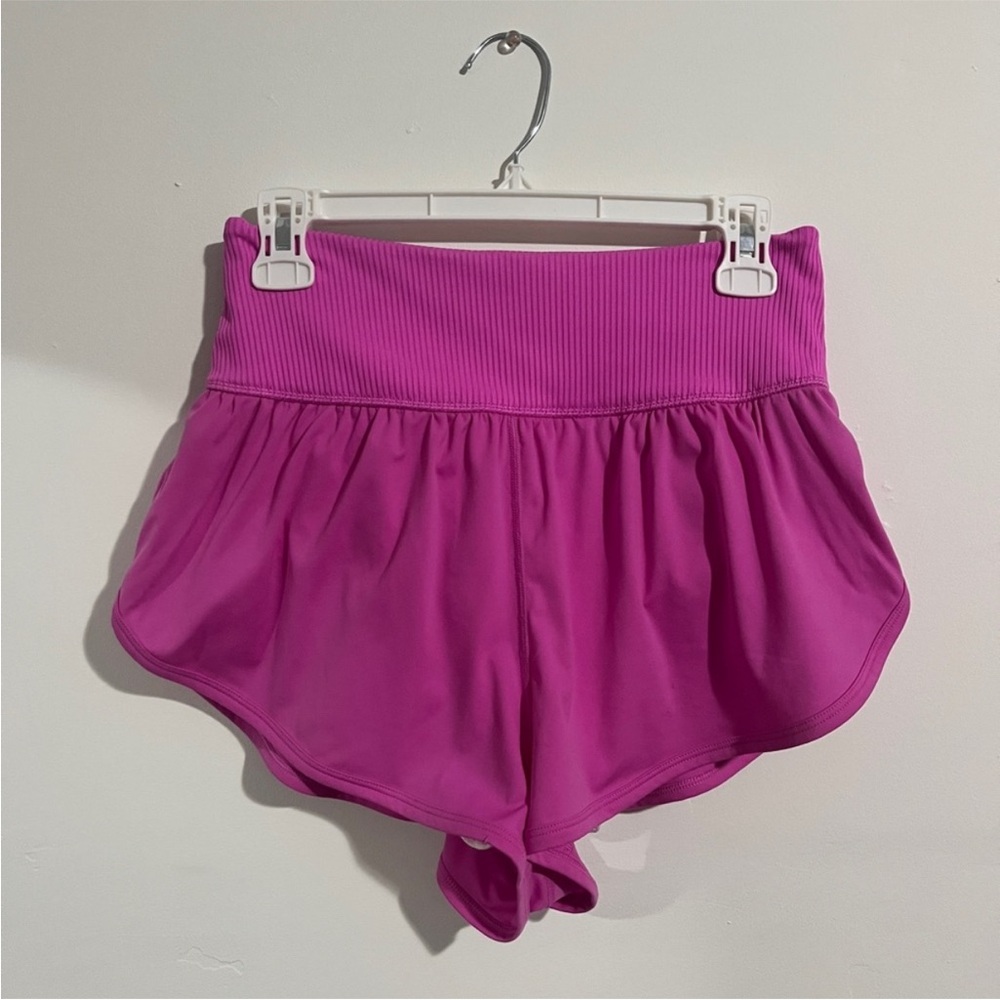 Free People Movement Fuchsia High-Waisted Women's Shorts